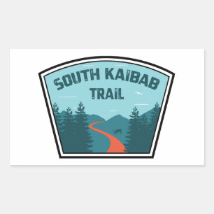 South Kaibab Trail Grand Canyon Arizona Rechthoekige Sticker