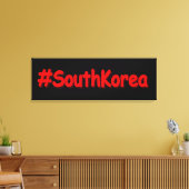 "#South Korea" Cute Design. Bestel nu Canvas Afdruk (Insitu (Woonkamer))