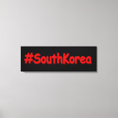 "#South Korea" Cute Design. Bestel nu Canvas Afdruk (Voorkant)
