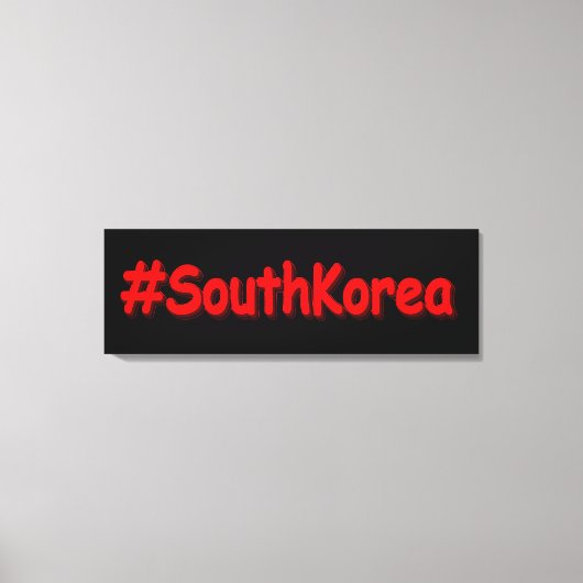 "#South Korea" Cute Design. Bestel nu Canvas Afdruk (Voorkant)