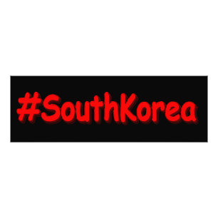"#South Korea" Cute Design. Bestel nu Foto Afdruk