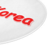 "#South Korea" Cute Design. Bestel nu Snijplank (Hoek)