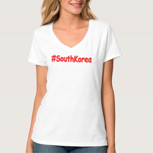 "#South Korea" Cute Design. Bestel nu T-shirt (Voorkant)