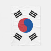 South Korea Flag Fleece Deken (Voorkant)