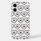 South Korea Flag Heart Case-Mate iPhone Case (Achterkant)