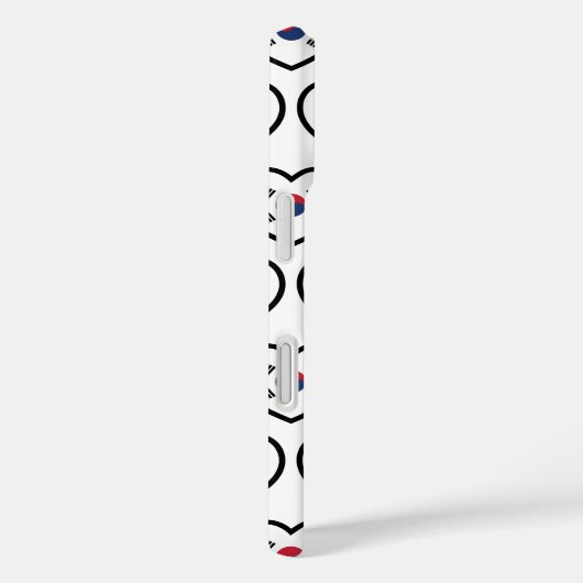 South Korea Flag Heart Case-Mate iPhone Case (Achterkant / Rechts)