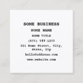 South Korea Flag Heart Vierkante Visitekaartje (Achterkant)