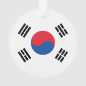 South Korea Flag Ornament (achterkant)