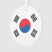South Korea Flag Ornament (voorkant)
