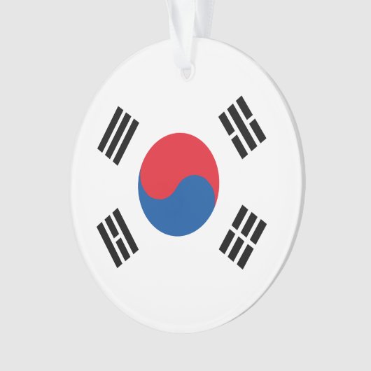 South Korea Flag Ornament (voorkant)