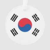 South Korea Flag Ornament (voorkant)