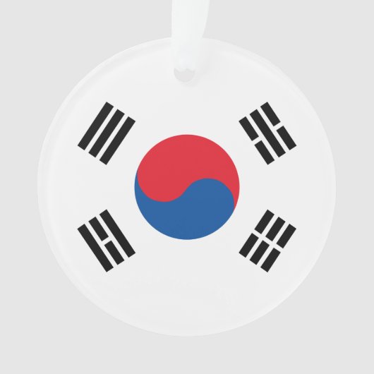 South Korea Flag Ornament (voorkant)