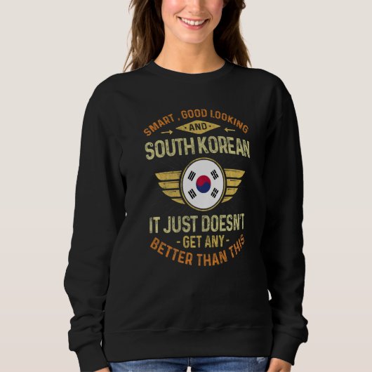 South Korea Flag Proud South Koreans Men & Women   Trui (Voorkant)