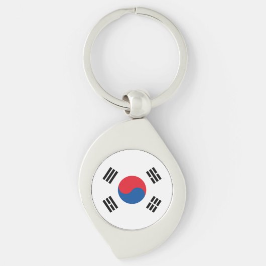 South Korea Flag Sleutelhanger (Voorkant)