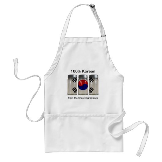 South Korea Flag Spice Jars Apron Standaard Schort (Voorkant)