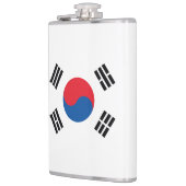 South Korea Flag Stainless Heupfles (Links)