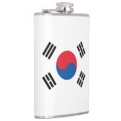 South Korea Flag Stainless Heupfles (Rechts)