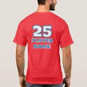 South Korea Gridiron Tiger Football Athlete Dynami T-shirt (Achterkant)