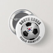 SOUTH KOREA SOCCER CHAMPES RONDE BUTTON 5,7 CM (Voorkant /achterkant)