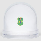 South Korean Angel Hanukkah Flag Personalized Sneeuwbol (Achterkant)