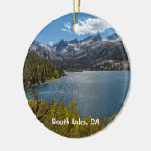 South Lake, Sierra Nevada Mts, Californië Keramisch Ornament (Links)