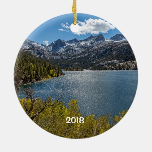 South Lake, Sierra Nevada Mts, Californië Keramisch Ornament (Achterkant)