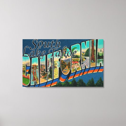 South Lake Tahoe, California Canvas Afdruk (Voorkant)