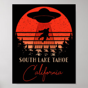 South Lake Tahoe Californië Souvenir Wandelen Poster