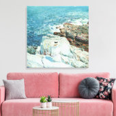 South Ledges, Appledore door Frederick Childe Hass Canvas Afdruk (Insitu (Woonkamer))