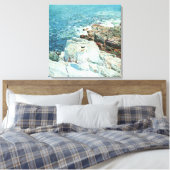 South Ledges, Appledore, ingediend door Frederick Canvas Afdruk (Insitu (Slaapkamer))