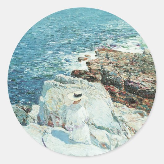 South Ledges, Appledore, ingediend door Frederick Ronde Sticker (Voorkant)