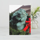 South Lion bij het Art Institute of Chicago Bedankkaart (Staand voorkant)