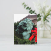 South Lion bij het Art Institute of Chicago Briefkaart (Staand voorkant)