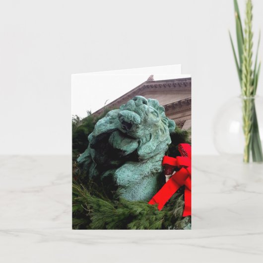 South Lion bij het Art Institute of Chicago Kaart (Voorkant)