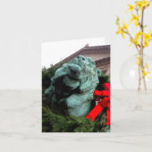 South Lion bij het Art Institute of Chicago Kaart (Gele Bloem)