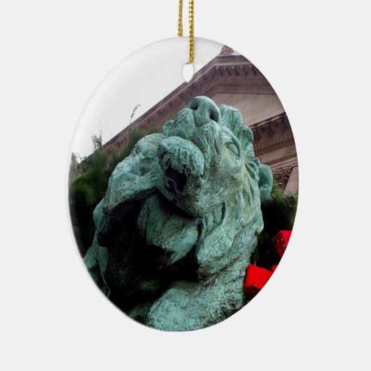 South Lion bij het Art Institute of Chicago Keramisch Ornament (Rechts)