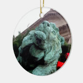 South Lion bij het Art Institute of Chicago Keramisch Ornament (Links)