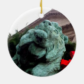 South Lion bij het Art Institute of Chicago Keramisch Ornament (Achterkant)