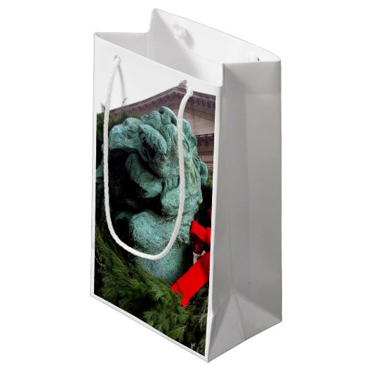 South Lion bij het Art Institute of Chicago Klein Cadeauzakje (Voorkant Gekanteld)