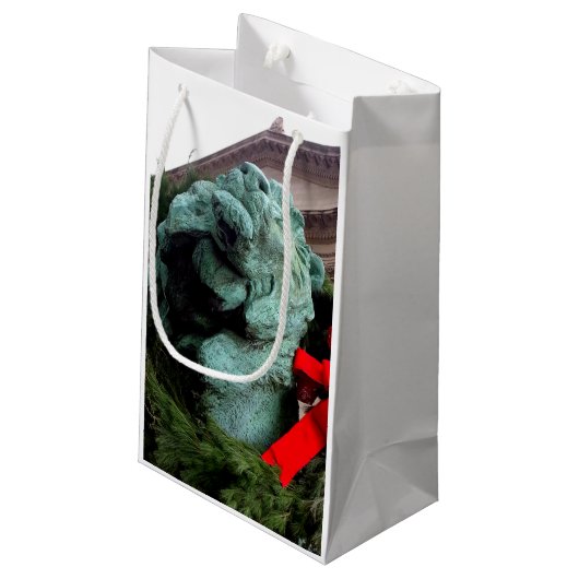 South Lion bij het Art Institute of Chicago Klein Cadeauzakje (Achterkant Gekanteld)