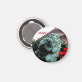 South Lion bij het Art Institute of Chicago Magneet (Voorkant / Achterkant)