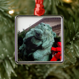 South Lion bij het Art Institute of Chicago Metalen Ornament