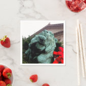 South Lion bij het Art Institute of Chicago Servet (Insitu)