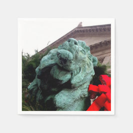 South Lion bij het Art Institute of Chicago Servet