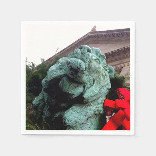 South Lion bij het Art Institute of Chicago Servet (Voorkant)