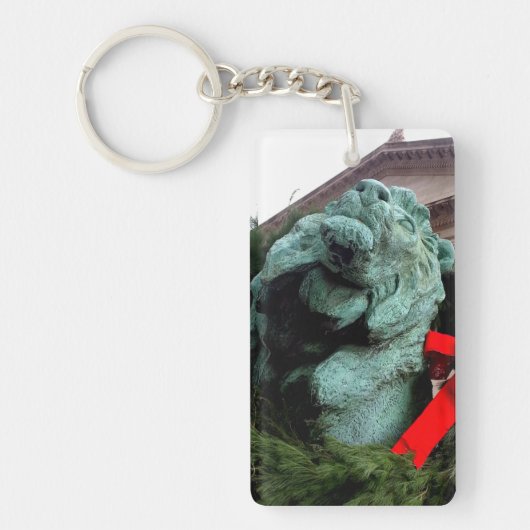 South Lion bij het Art Institute of Chicago Sleutelhanger (Voorkant)