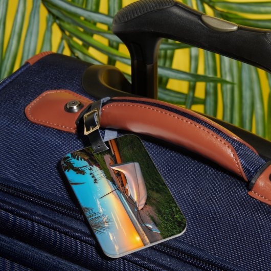 South Maui Beach op Sunset | Maui, Hawaii Bagagelabel (Voorkant Insitu 1)