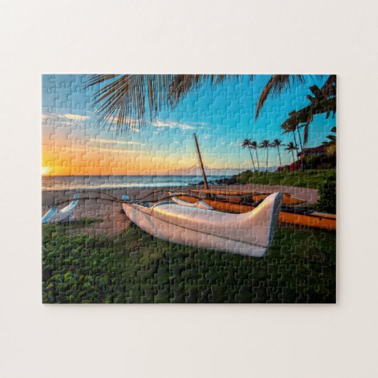 South Maui Beach op Sunset | Maui, Hawaii Legpuzzel (Horizontaal)