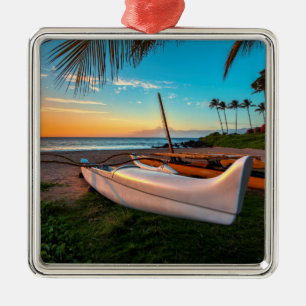 South Maui Beach op Sunset   Maui, Hawaii Metalen Ornament