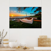 South Maui Beach op Sunset | Maui, Hawaii Poster (Keuken)